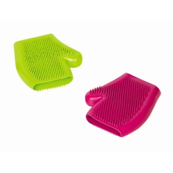 NOBBY: RUBBER γάντι μασάζ Green