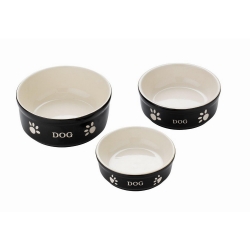 NOBBY: CERAMIC Bowl, CAT Black-Beige