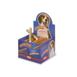 NOBBY DISPLAY: Dog Rolls CHEESE x50