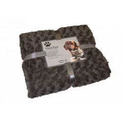 NOBBY: Plaid-Blanket Fleece SUPER SOFT Brown