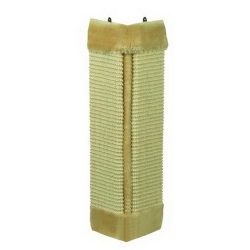NOBBY: Corner Cat Scratcer, board w/ PLUSH, Beige