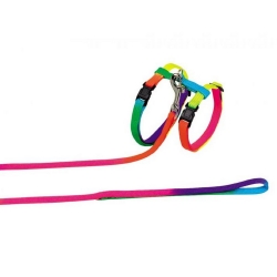 NOBBY: Cat Harness rainbow colour