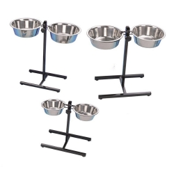NOBBY: SET: STAINLESS Steel HIGH Bowls incl. 2 bowls