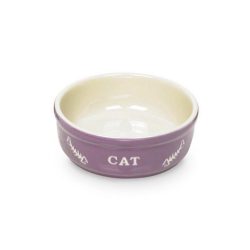 NOBBY: CERAMIC Dish, CAT Purple-Beige