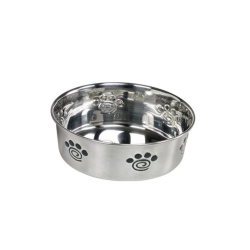 NOBBY: STAINLESS Steel Bowl, HEAVY SPIRAL