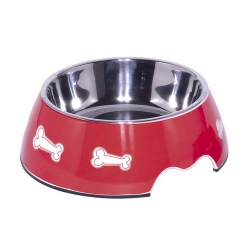 NOBBY: MELAMINE Bowl Bone Red