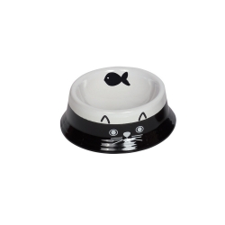 NOBBY: CERAMIC Bowl, FACE Black-White