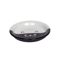 NOBBY: CERAMIC Dish, FACE Black-White