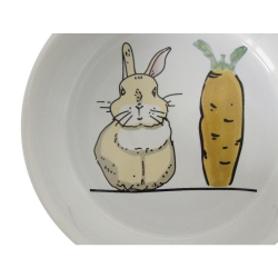NOBBY: CERAMIC Rabbit -CARROT Plus White