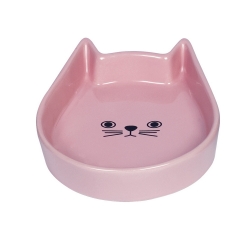 NOBBY: CERAMIC Dish, KITTY FACE Pink