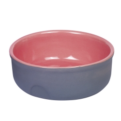 NOBBY: CERAMIC Bowl, FEED Grey-Salmon