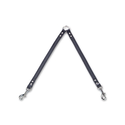 NOBBY: Leather TRAINING Leash PROFESSIONAL Black