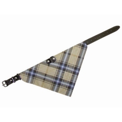 NOBBY-Δερμάτινο Περιλαίμιο με BANDANA,