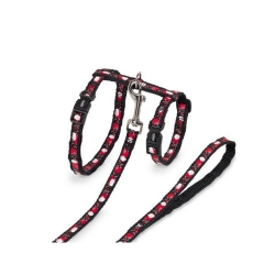 NOBBY: SET: Cat Leash+Collar XL HEART