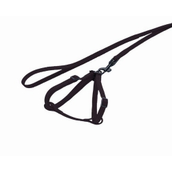 NOBBY: SET: Harness & Leash FERRET Black