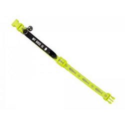 NOBBY: Cat Collar My BOSS is Neon Yellow