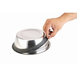 NOBBY: Double STAINLESS Steel Bowl, SILENT DINER