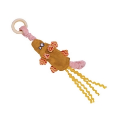 NOBBY: PLUSH Mouse ELASTIC & ring Orange