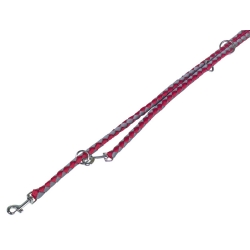 NOBBY: Training Leash-CORDA Red-Grey