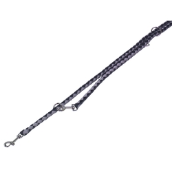 NOBBY: Training Leash-CORDA Black-Grey
