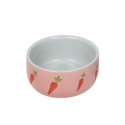 NOBBY: CERAMIC Rodent feeding Bowl WORTEL Pink