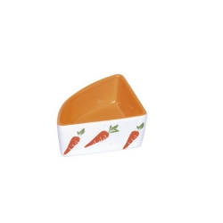 NOBBY: CERAMIC Rodent feeding Bowl SQUARE