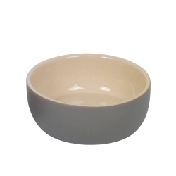 NOBBY: CERAMIC Bowl, KAUNIS Grey/Cream