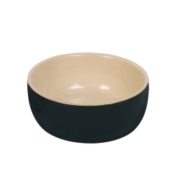 NOBBY: CERAMIC Bowl, KAUNIS Black/Cream