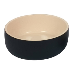 NOBBY: CERAMIC Bowl, KAUNIS Black/Cream