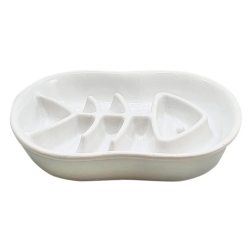NOBBY: ANTI-gulp Bowl FISH White