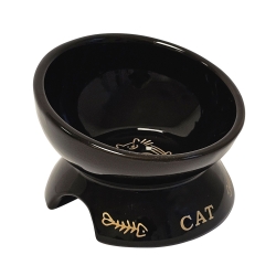 NOBBY: Cat CERAMIC bowl elevated GOLDEN NOBBY: Cat