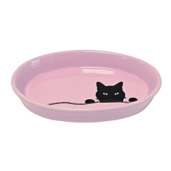 NOBBY: Cat CERAMIC dish oval WILSON [ clone ]