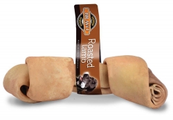 BRAVO, BBQ LAMB Knotted Bones 12cm, Display x 30pcs