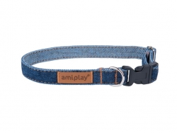 AMIPLAY-Οικολογικό Περιλαίμιο DENIM, M