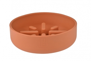 51DN - SILI BOWL: Slow Feeder Bowl - Terracotta, 350ml