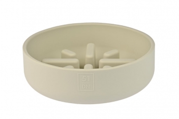 51DN - SILI BOWL: Slow Feeder Bowl - Off White, 700ml