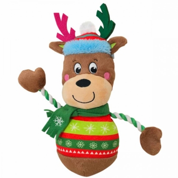 XMAS-Plush Reindeer with rope arms  32 cm