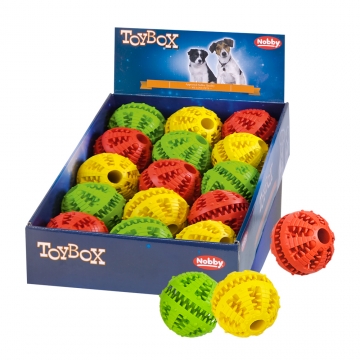 NOBBY DISPLAY: Dental RUBBER Ball assorted