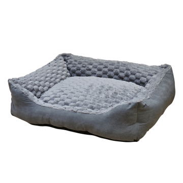 NOBBY: Comfort bed square Classic DIAMOND grey