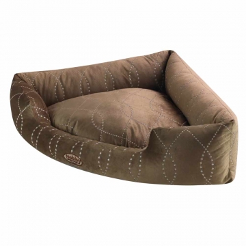 NOBBY: Comfort corner bed CENO brown