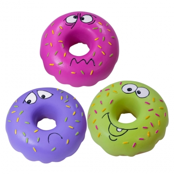 NOBBY: LATEX Donut w/ Face assorted colours