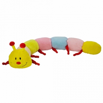 NOBBY: PLUSH caterpillar, multi squeacker