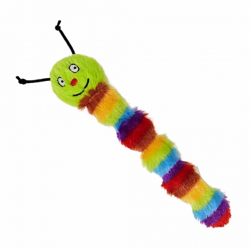 NOBBY: PLUSH crackle Caterpillar, w/ catnip