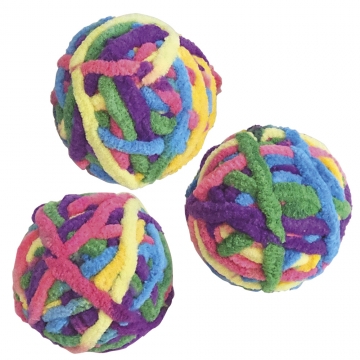 NOBBY DISPLAY: Cat Toy Box wool ball with CATNIP x20