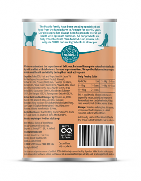 NATURO can-GF TURKEY Veggies & Fruits, 390gr