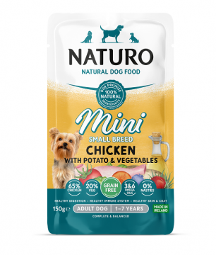 NATURO mini: GF CHICKEN Potato/Veggies, 150g