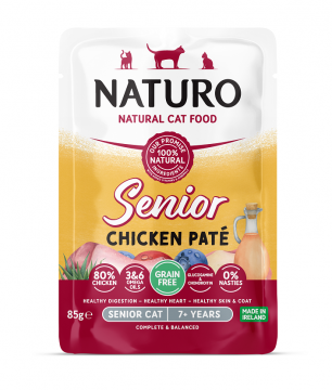 NATURO CAT SENIOR - Chicken Paté, 85g