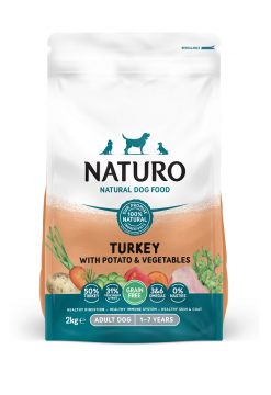 NATURO: GF TURKEY, Potato/Veggies, 2kg