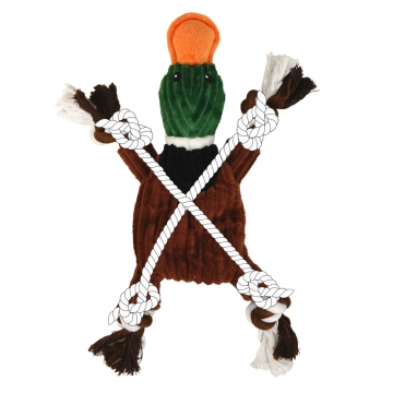 NOBBY:PLUSH duck w/Rope
