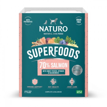 SUPERFOOD: SALMON, Sweet Potato, Spinach, Blueberry 395g